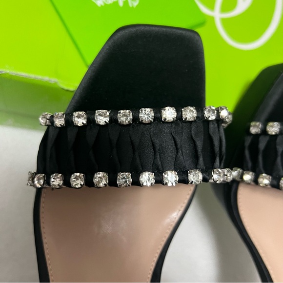 Sam Edelman Women sam edelman ninette satin jewel embellished platform sandals